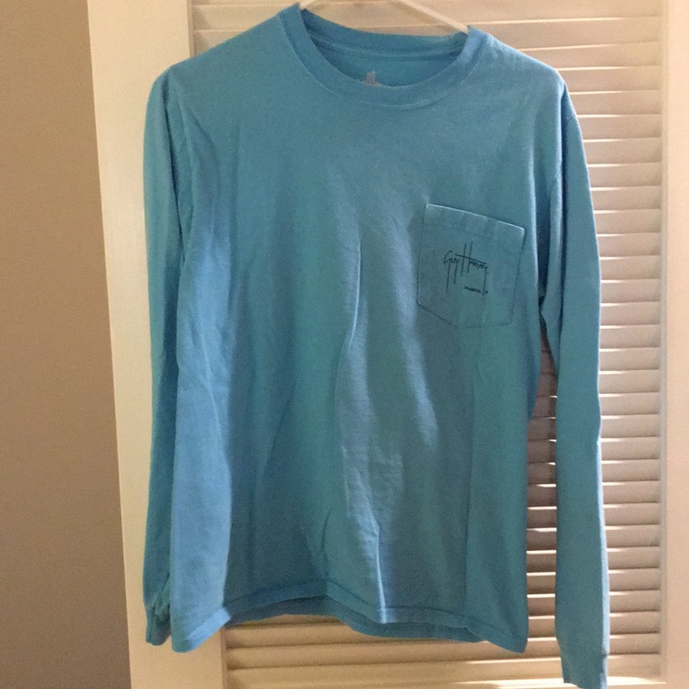 Guy Harvey long sleeve baby blue shirt